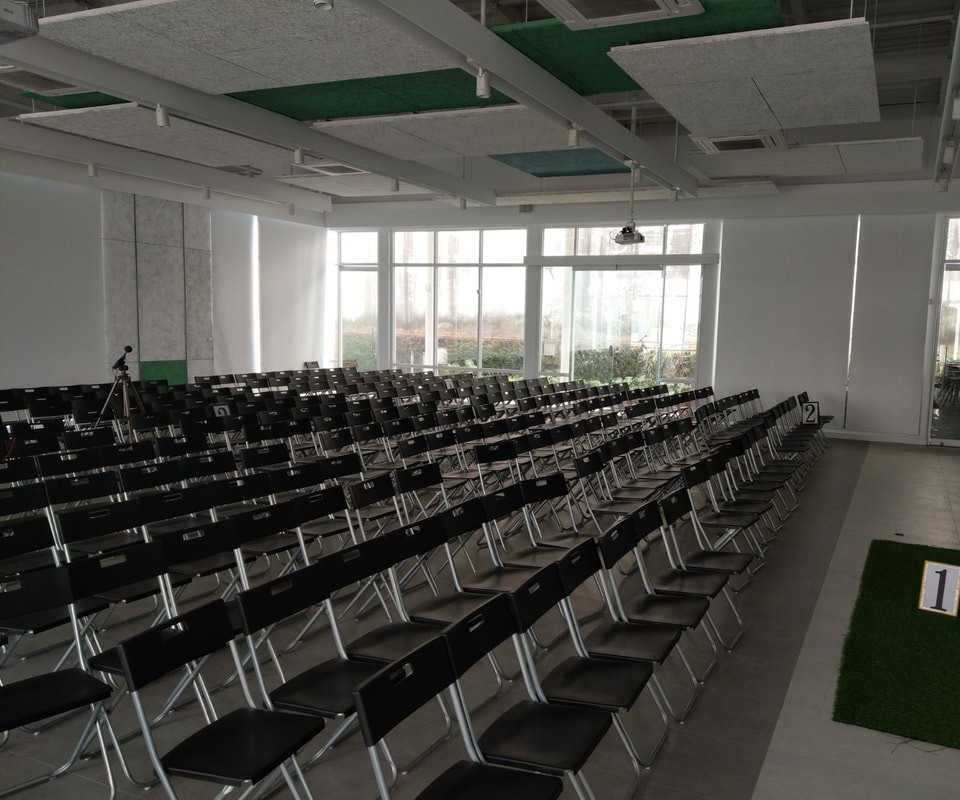 觀光工廠簡報室測量現場