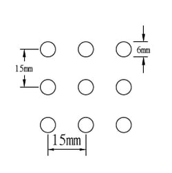 6mm 圓孔沖孔樣式